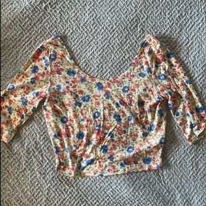 Floral crop top
